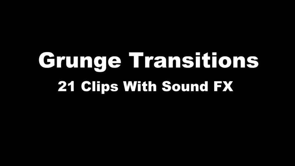 Grunge Transitions Videohive 22388629 Motion Graphics Image 1