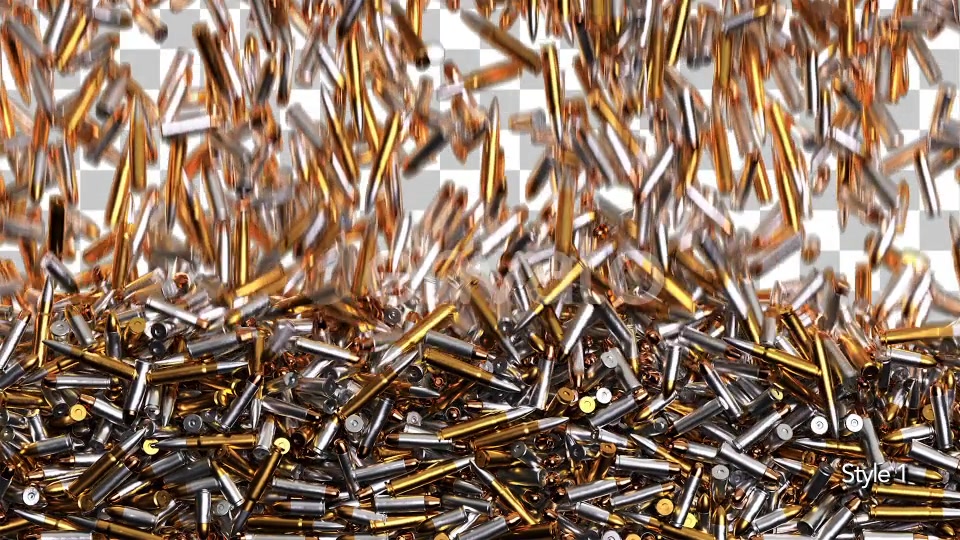 Gun Bullets Fill Screen Overlay Videohive 24718364 Motion Graphics Image 4