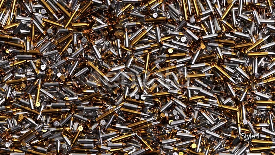 Gun Bullets Fill Screen Overlay Videohive 24718364 Motion Graphics Image 5