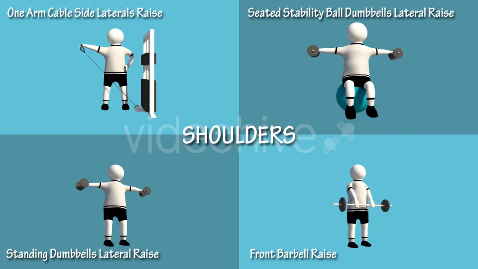 Gym Muscle Workout (Chest Forearms Lats Shoulders) Videohive 18624004 Motion Graphics Image 2