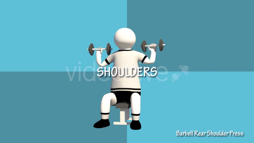 Gym Muscle Workout (Chest Forearms Lats Shoulders) Videohive 18624004 Motion Graphics Image 5
