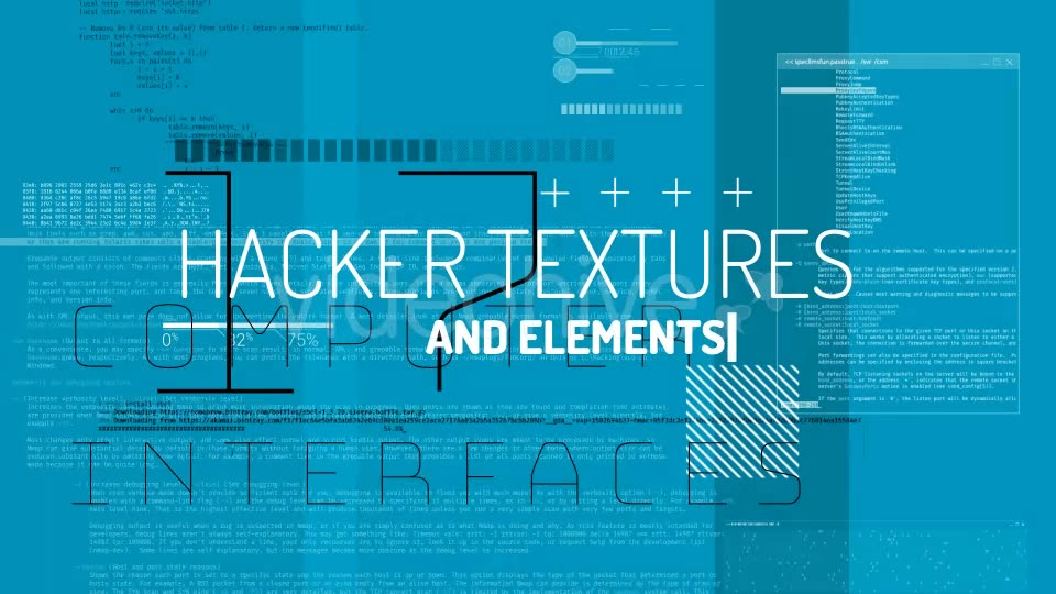 Hacker Textures And Elements Of Code Videohive 20729885 Motion Graphics Image 2