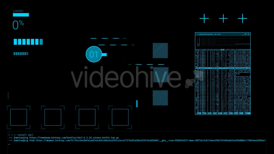 Hacker Textures And Elements Of Code Videohive 20729885 Motion Graphics Image 9