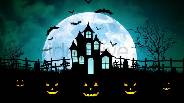 Halloween Castle Cemetery Videohive 5794686 Motion Graphics Image 1