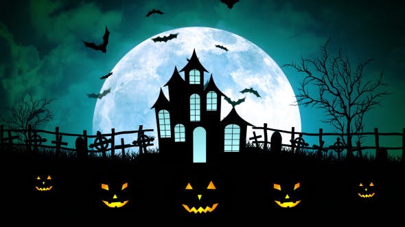 Halloween Castle Cemetery - Download Videohive 5794686