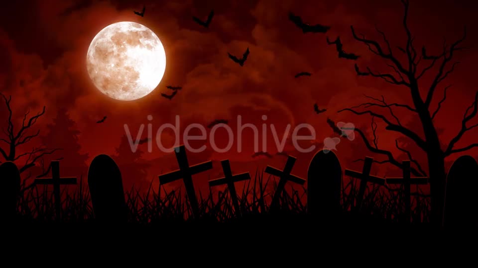 Halloween Cemetery Videohive 20831298 Motion Graphics Image 1
