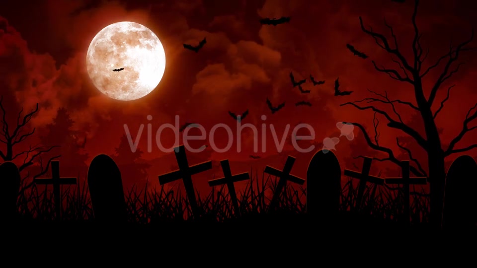 Halloween Cemetery Videohive 20831298 Motion Graphics Image 2
