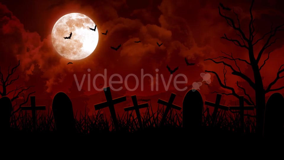 Halloween Cemetery Videohive 20831298 Motion Graphics Image 3