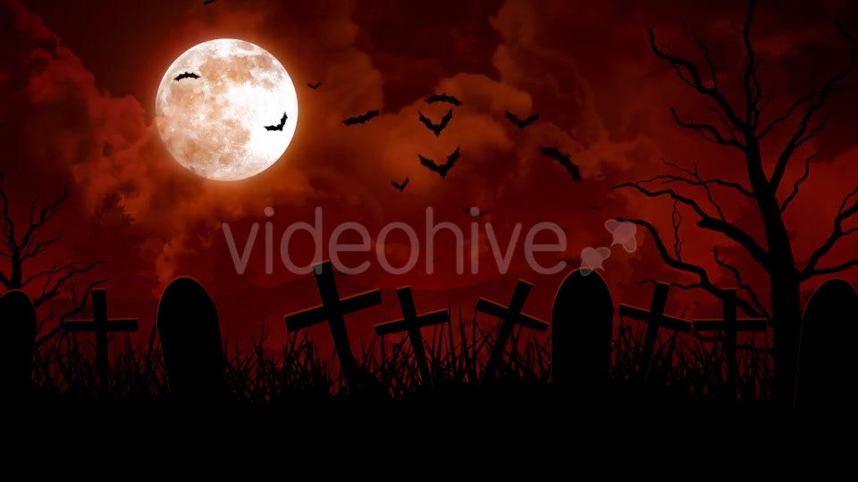 Halloween Cemetery Videohive 20831298 Motion Graphics Image 4