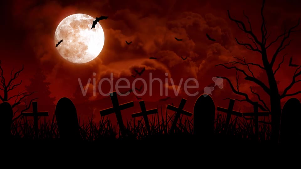 Halloween Cemetery Videohive 20831298 Motion Graphics Image 9