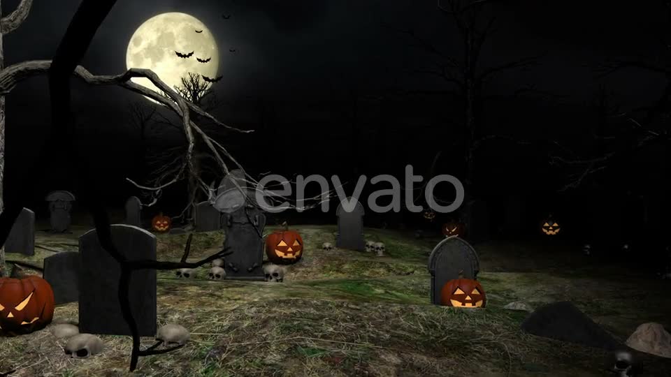 Halloween Graveyard Videohive 22685605 Motion Graphics Image 1