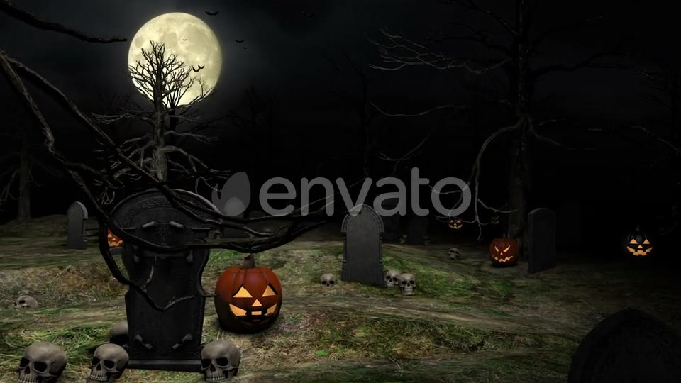 Halloween Graveyard Videohive 22685605 Motion Graphics Image 2