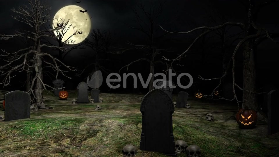 Halloween Graveyard Videohive 22685605 Motion Graphics Image 3