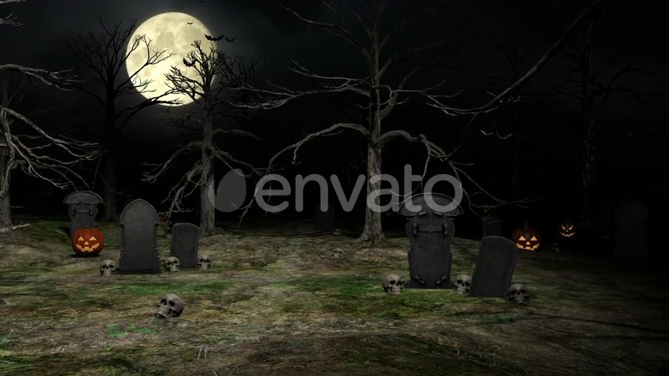Halloween Graveyard Videohive 22685605 Motion Graphics Image 4
