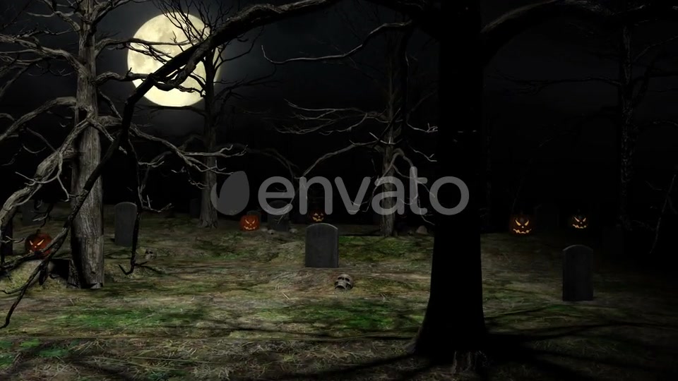 Halloween Graveyard Videohive 22685605 Motion Graphics Image 6