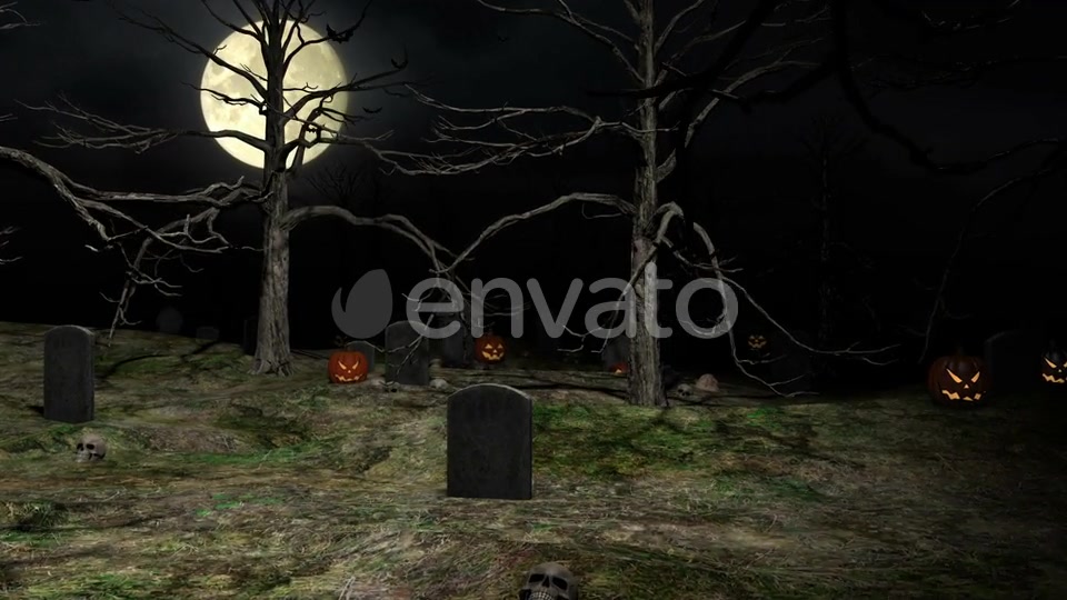 Halloween Graveyard Videohive 22685605 Motion Graphics Image 7