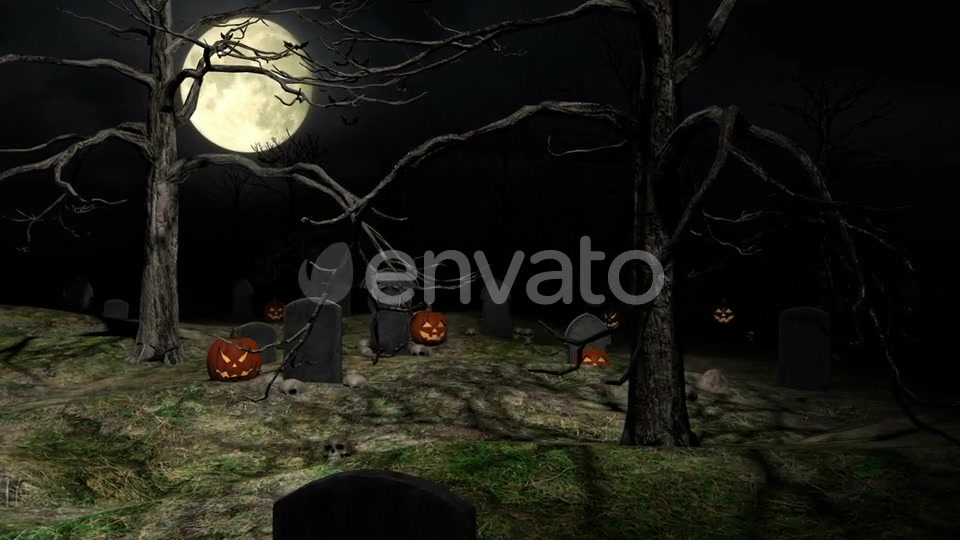 Halloween Graveyard Videohive 22685605 Motion Graphics Image 8