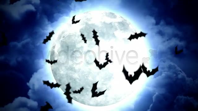 Halloween Moon and Bats Videohive 5787616 Motion Graphics Image 2