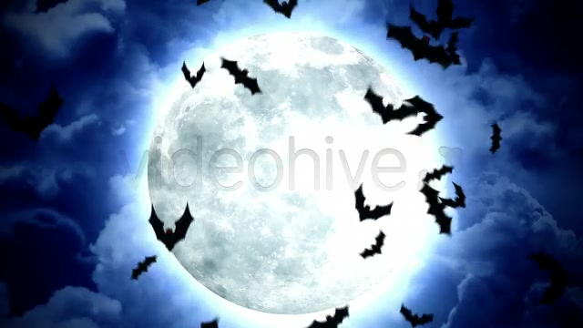 Halloween Moon and Bats Videohive 5787616 Motion Graphics Image 3