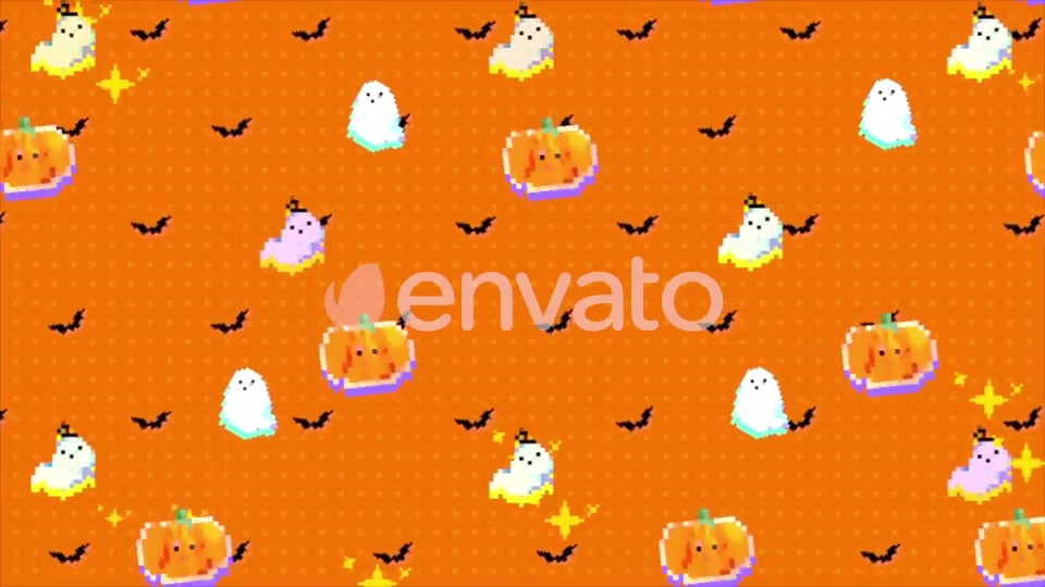 Halloween Pixel Art Background Videohive 22590813 Motion Graphics Image 10