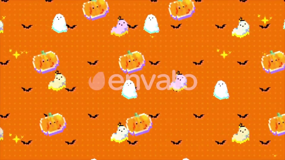 Halloween Pixel Art Background Videohive 22590813 Motion Graphics Image 4