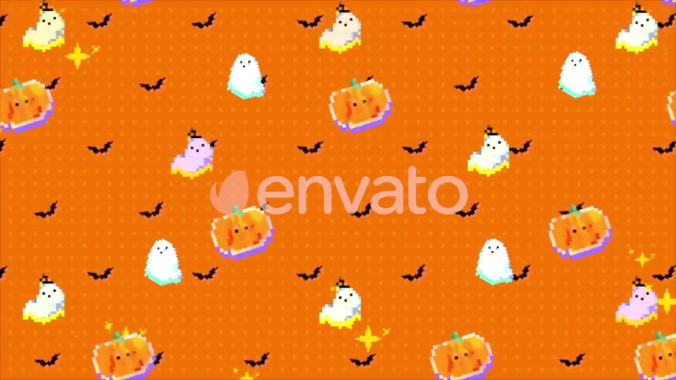 Halloween Pixel Art Background Videohive 22590813 Motion Graphics Image 5