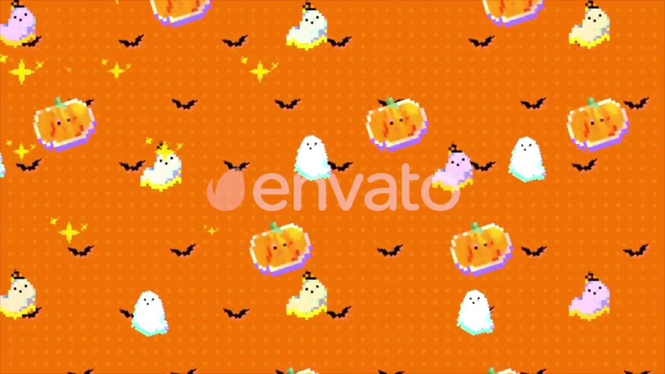 Halloween Pixel Art Background Videohive 22590813 Motion Graphics Image 7