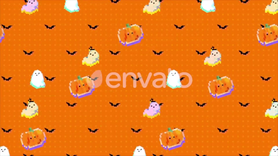 Halloween Pixel Art Background Videohive 22590813 Motion Graphics Image 8