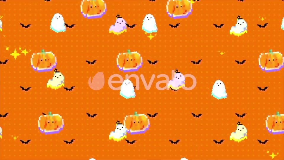 Halloween Pixel Art Background Videohive 22590813 Motion Graphics Image 9