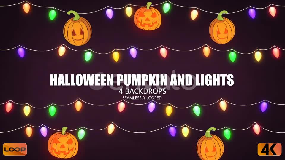 Halloween Pumpkin and Lights Videohive 24716006 Motion Graphics Image 1