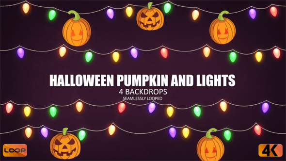 Halloween Pumpkin and Lights - Download 24716006 Videohive