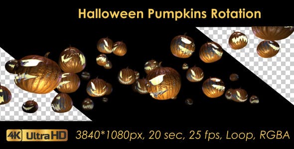 Halloween Pumpkins Rotation - 20656504 Download Videohive