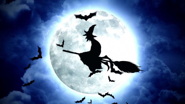 Halloween Witches Flying - 5788663 Videohive Download