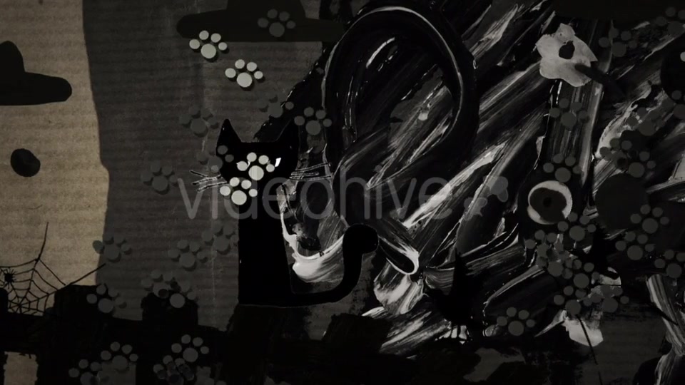 Haloween at the Yard Black Cats Rain of Cats Videohive 19591617 Motion Graphics Image 5