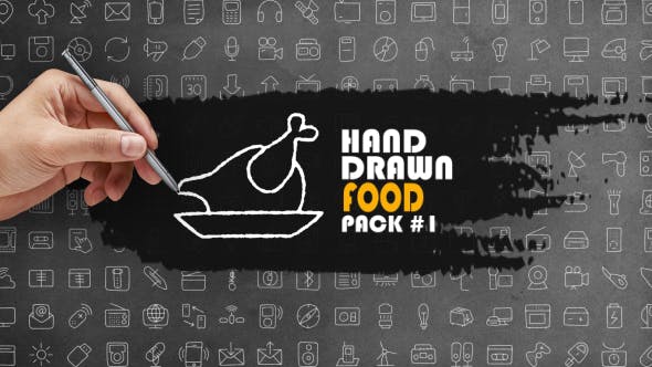 Hand Drawn Food Pack 1 - Videohive Download 15763005