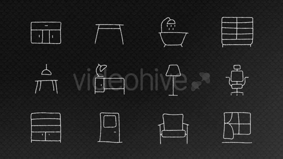 Hand Drawn Furniture Pack 1 Videohive 15823051 Motion Graphics Image 3