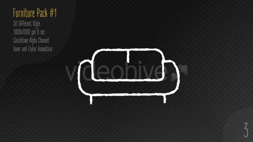 Hand Drawn Furniture Pack 1 Videohive 15823051 Motion Graphics Image 4