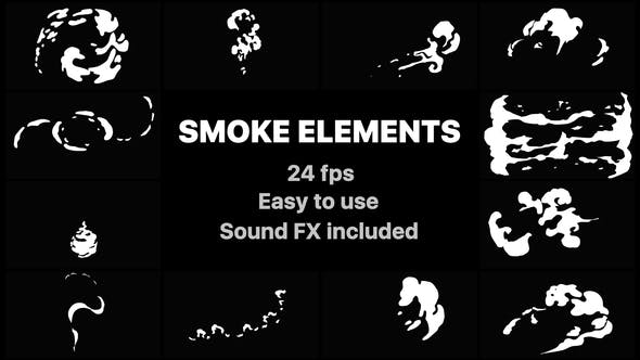 Hand Drawn Smoke Elements - 21634324 Download Videohive