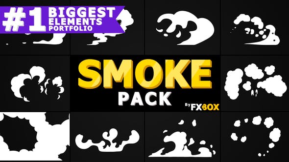 Hand Drawn SMOKE Elements | Motion Graphics Pack - 21368630 Download Videohive