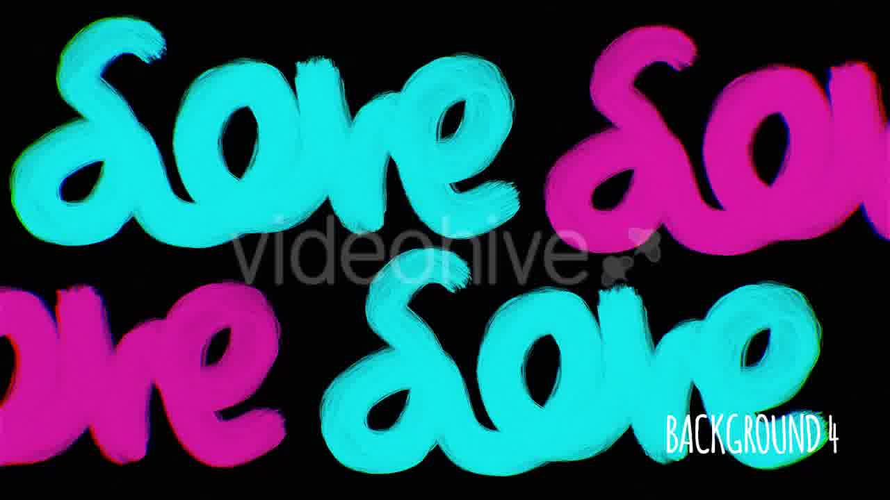 Hand Drawn Valentine Hearts Love Backgrounds Videohive 21309759 Motion Graphics Image 12