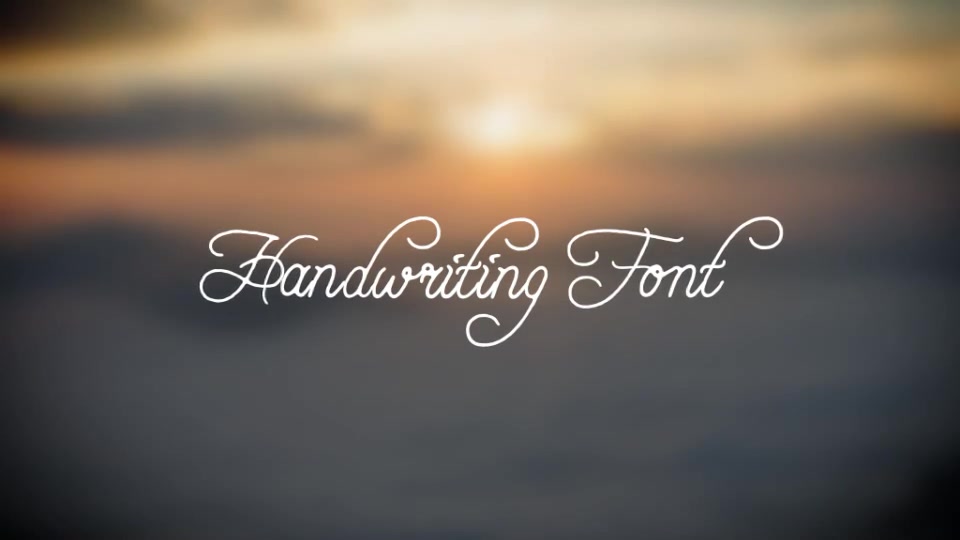 Handwriting Font Videohive 8263811 Motion Graphics Image 2