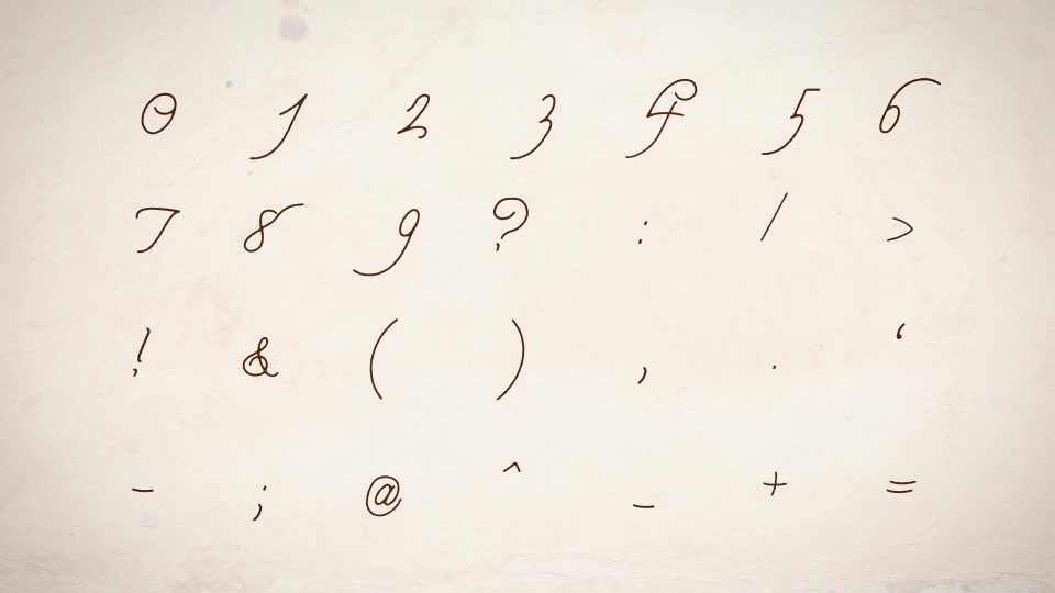 Handwriting Font Videohive 8263811 Motion Graphics Image 9