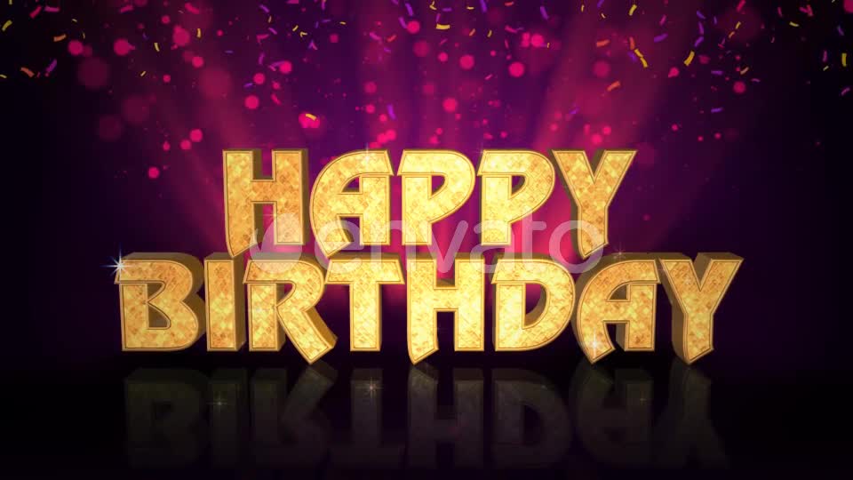 Happy Birthday Celebration Message Videohive 22959061 Motion Graphics Image 1
