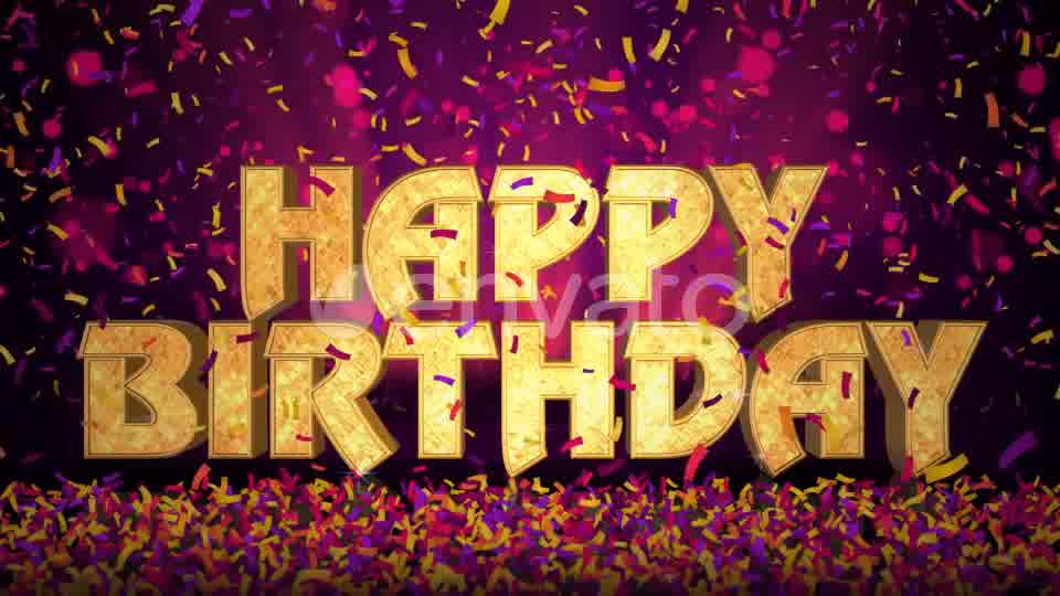Happy Birthday Celebration Message Videohive 22959061 Motion Graphics Image 11