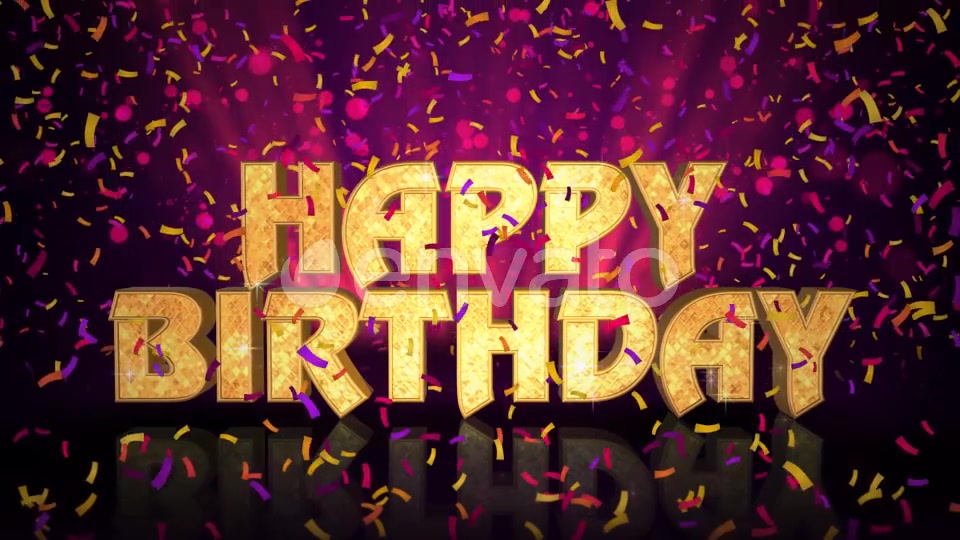 Happy Birthday Celebration Message Videohive 22959061 Motion Graphics Image 3