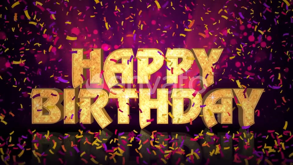 Happy Birthday Celebration Message Videohive 22959061 Motion Graphics Image 4