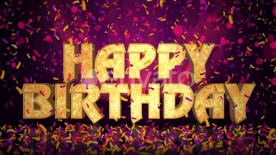 Happy Birthday Celebration Message Videohive 22959061 Motion Graphics Image 7