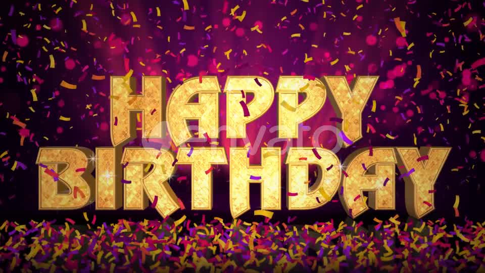 Happy Birthday Celebration Message Videohive 22959061 Motion Graphics Image 8