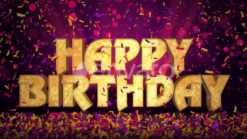 Happy Birthday Celebration Message Videohive 22959061 Motion Graphics Image 9