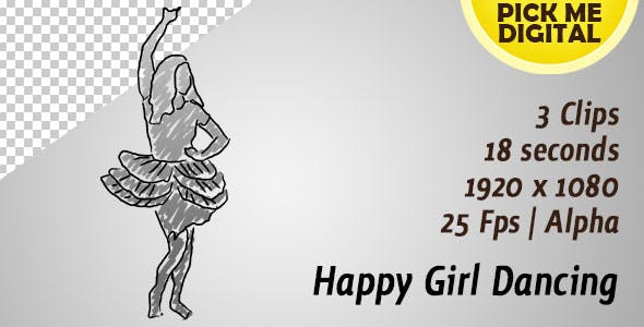 Happy Girl Dancing - Download Videohive 20233391